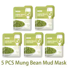LAIKOU 5-Piece Mud Clay Mask Set - Multi-Variety Facial Treatment